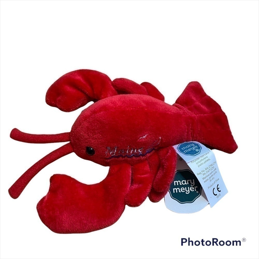 Mary Meyer Boston Lobster Plush Stuffed Toy NWT Red Kids